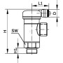 Clapet anti-retour UNIVERSEL PNRV144