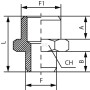Double raccord UNIVERSEL PN1838P
