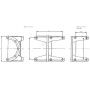 Pied de support RAJA-LOVEJOY PTFS300
