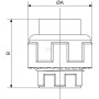 Coupleur PREVOST PVR3UN40