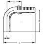 Raccord lisse ALFAGOMMA PU61290