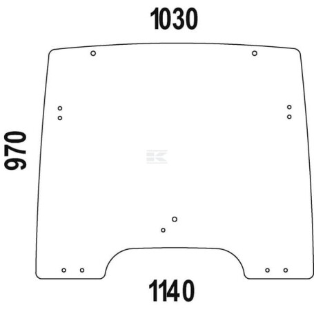 Pare-brise UNIVERSEL R264822N
