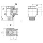 Raccord VOSS RSWS20SR34WD