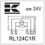 Relais UNIVERSEL RL124C1R