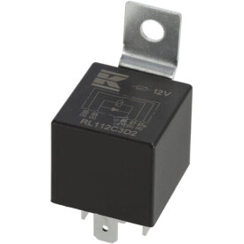 Mini relè 12V commutazione 30A/40A diodo con supporto UNIVERSALE RL112C3D2