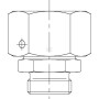 Adaptateur mâle femelle VOSS REDSD4212L