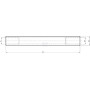 Axe de culbuteur UNBRANDED RE502874N