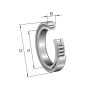 Roulement cylindriques INA/FAG SL183004AC3XL