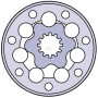 Moteur orbital UNIVERSEL SMR160A432YKR