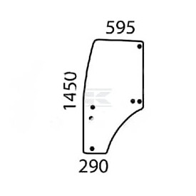 Cristal puerta izquierda JOHN DEERE SU27314