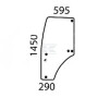 Vitre de porte complète JOHN DEERE SU27314