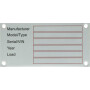 Plaque UNIVERSEL TAG001KR