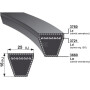 Courroie OPTIBELT VB253660