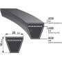 Courroie OPTIBELT VB254240