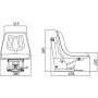 Siège à ressort UNIVERSEL TS49100KR