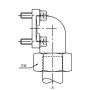 Raccord à bride VOSS WFV35L55