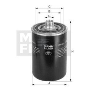 Filtre hydraulique MANN-FILTER WD9404