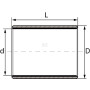 Coussinet GLT/LHG ZB240245100PTFE