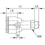 Raccord UNIVERSEL YC161212P