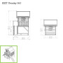 EXIT Crooky 550 cabane de jeu en bois - gris-beige