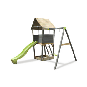 EXIT Aksent tour de jeu en bois avec balanc,oire 1 siege - gris