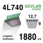 Courroie 4L740 - 4L74 AYP - ROPER 8845 MTD - MOTOSTANDARD 75239 MURRAY 23496 - 37x19