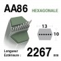 Courroie aa86 CASTELGARDEN 35065701/0 - 135061508/0 - 35065701/0