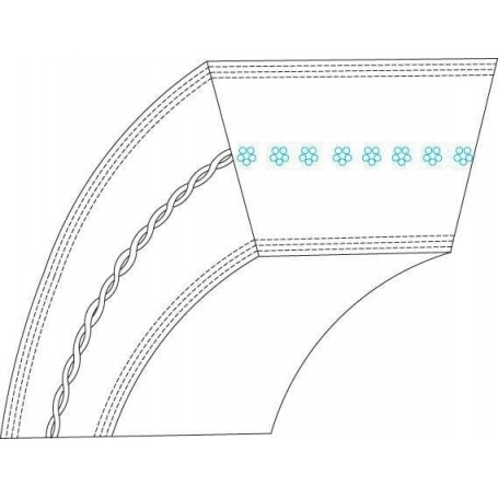 Courroie trapézoïdale MTD 75404285 - 754-04285